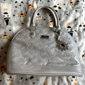 Disney Frozen silver bowler style bag
